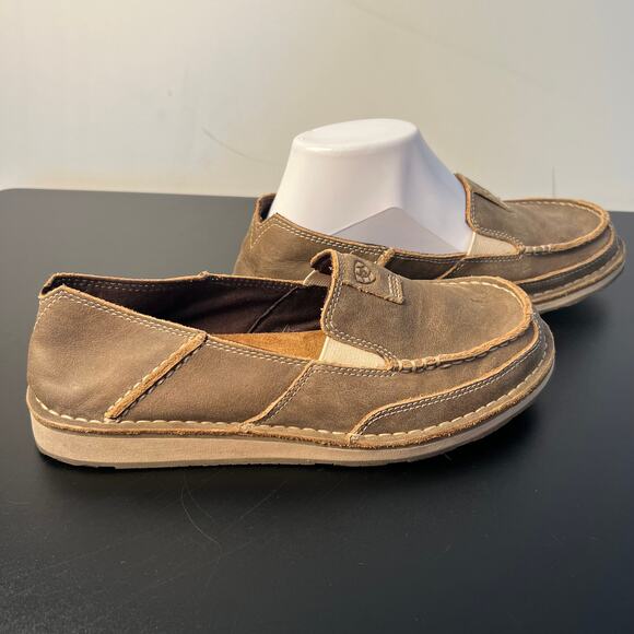 Ariat, Brown Leather Slip On Shoe Size 8.5 B - Picture 3 of 5